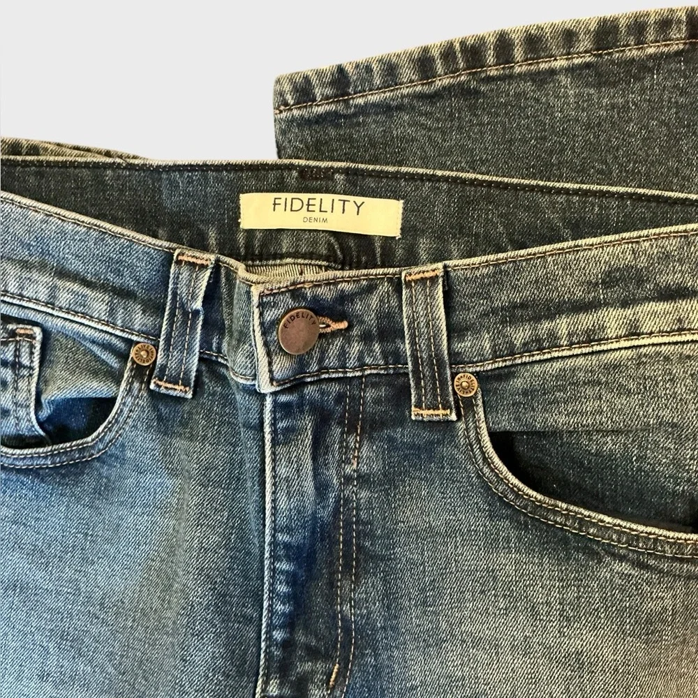 Fidelity Relaxed Straight Jeans 32x34 Made USA Premium Denim NWT